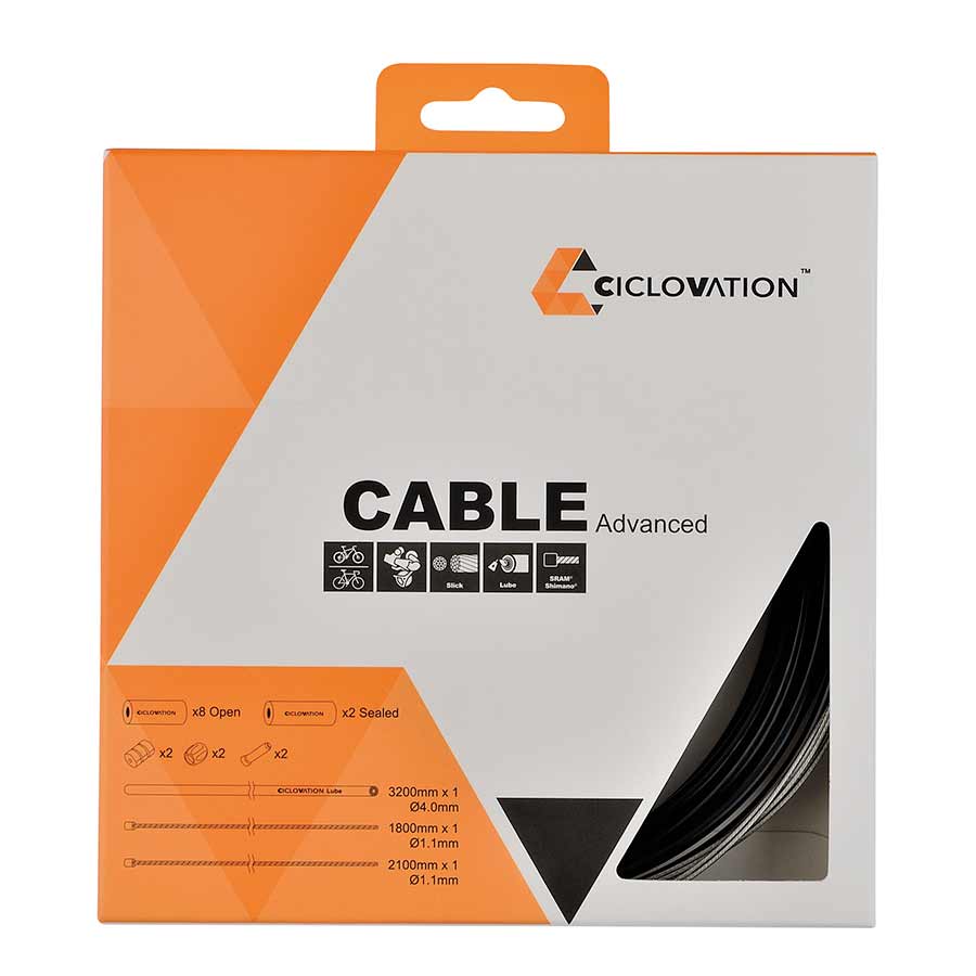 Ciclovation Advanced Shift Universal Shift cable and housing set Black