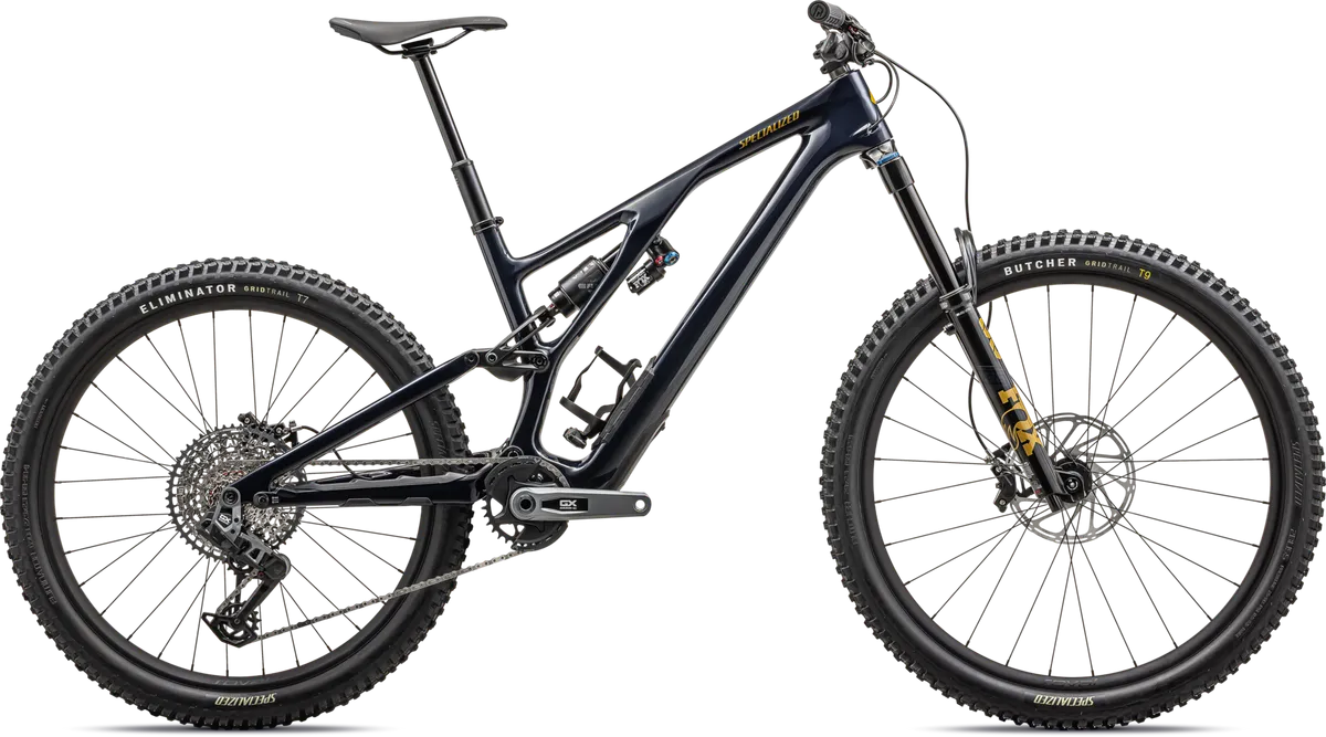 Stumpjumper EVO Expert - SRAM GX AXS, FOX Performance Elite - GLOSS DARK NAVY / HARVEST GOLD / S1