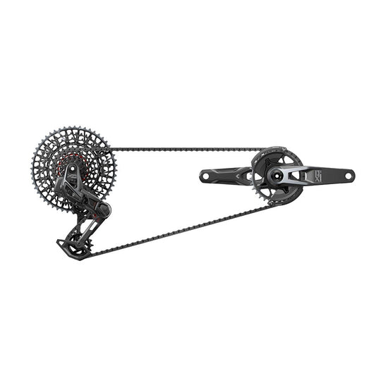 SRAM X0 T-Type Eagle Transmission Groupset - 175mm Crank 32t Chainring AXS POD Controller 10-52t Cassette Rear Derailleur Chain V2