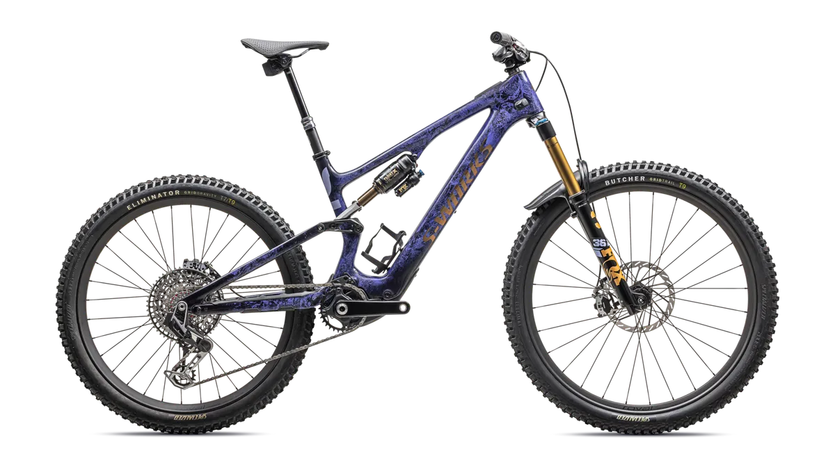 S-Works Turbo Levo SL 2 - Powdered Indigo Tint / Cool Grey Impasto / Midnight Shadow / Bronze / S1