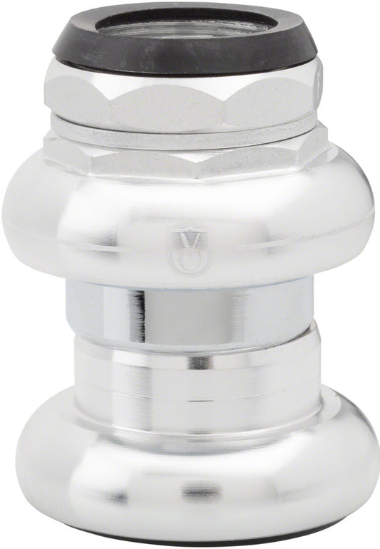 Velo Orange Threaded Headset - Caged Bearing French EC30 /25.0-1.0 Upper | EC30/26 Lower Silver