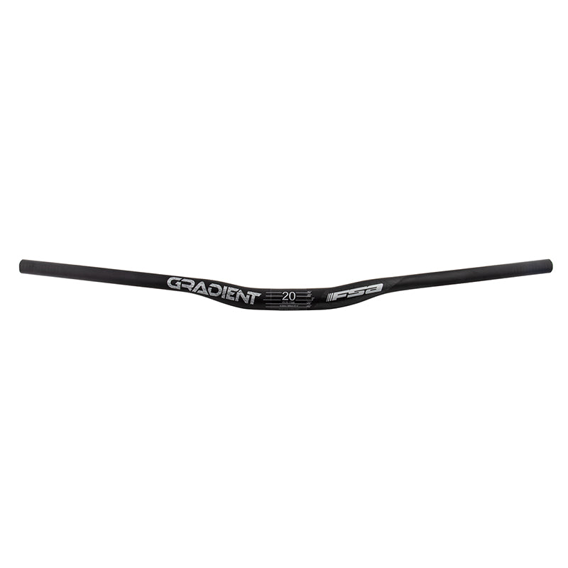 FSA Gradient Carbon Riser Handlebar 31.8 x 800mm 20mm Rise - Black