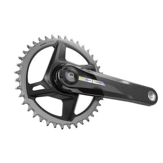 SRAM Force D2 1x Power Meter Crankset Speed: 12 Spindle: 28.99mm BCD: Direct Mount 40 DUB 167.5mm Black Road Disc