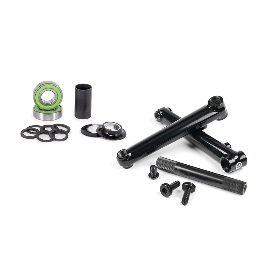 Salt Plus Pro48 Crankset Spindle: 19mm 19mm 165mm Black BMX Set
