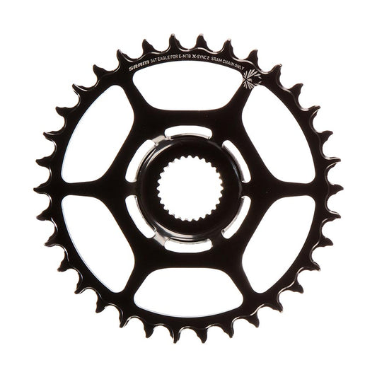 SRAM 34t Bosch Direct Mount 11/12-Speed X-Sync2 Eagle Chainring Black