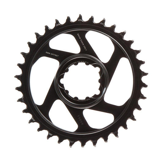 SRAM Eagle Chainring Teeth: 34 Speed: 11/12 BCD: Direct Mount Aluminum Lunar/Polar Grey 6mm
