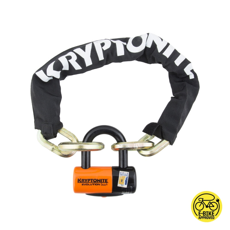 Kryptonite New York Cinch Ring Chain 1275 Evolution Disc Lock 2.5 70cm