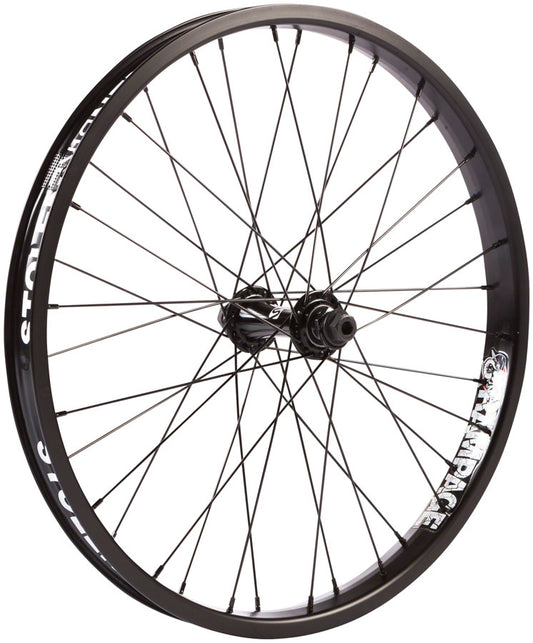 Stolen Rampage Front Wheel - 20" 3/8" x 100mm Rim Brake BLK Clincher Female Axle
