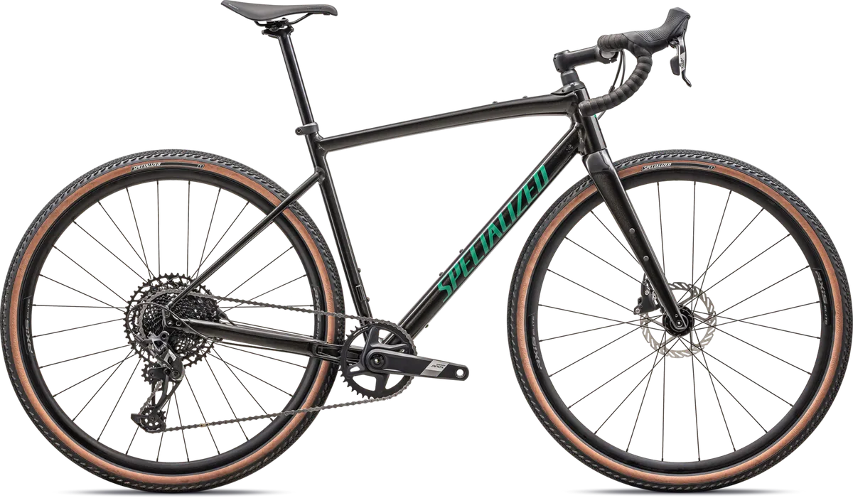 Diverge Comp E5 - SRAM Apex - Gloss Metallic Obsidian / Metallic Pine Green / 49