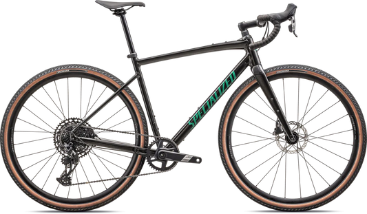 Diverge Comp E5 - SRAM Apex - Gloss Metallic Obsidian / Metallic Pine Green / 49