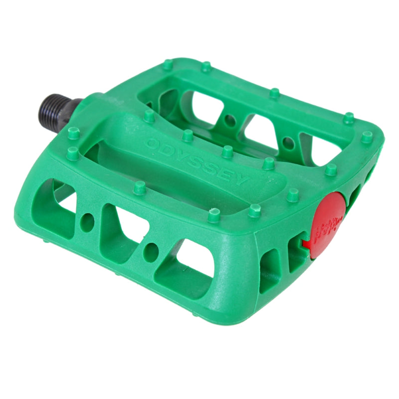 Odyssey Twisted PC Pedals - Platform Composite/Plastic 9/16" Green