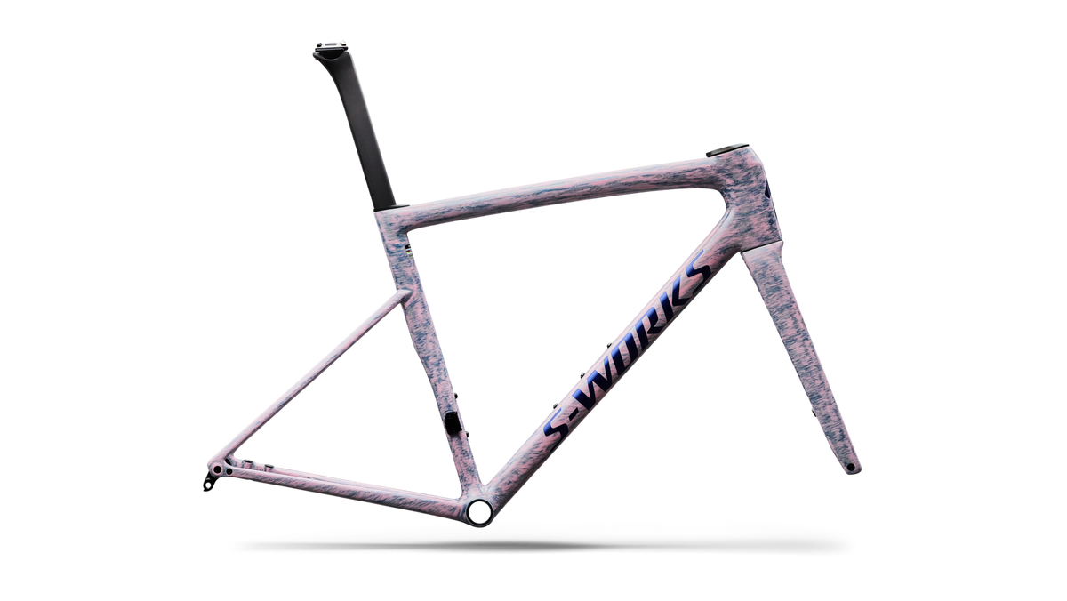 S-Works Tarmac SL8 Frameset - FACT 12R Carbon - Gloss Dolomite Metallic / Blue Majesty / 44