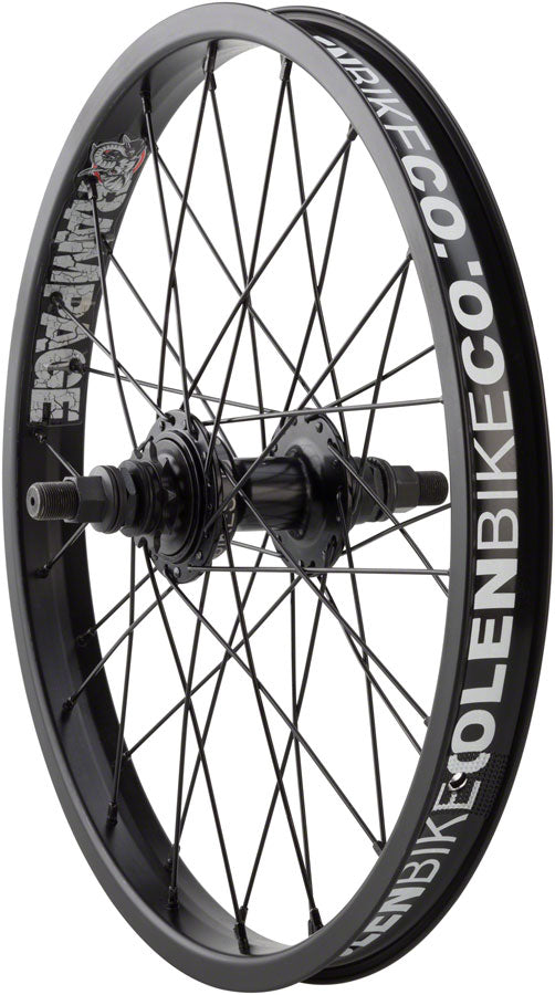 Stolen Rampage Rear Wheel - 18" 14 x 110mm Rim Brake Cassette Black Clincher