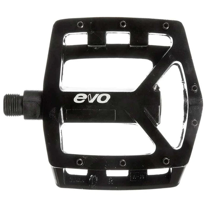 EVO Hightail, Platform Pedals, Body: Aluminum, Spindle: Cr-Mo, 9/16'', Black, Pair