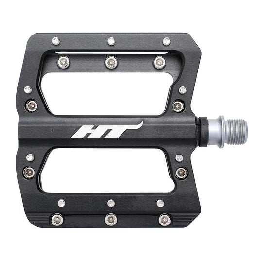 HT Components AN14A Nano Platform Pedals Body: Aluminum Spindle: Cr-Mo 9/16 Black Pair