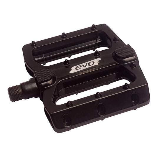 EVO Freefall Alloy Platform Pedals Body: Aluminum Spindle: Steel 9/16 Black