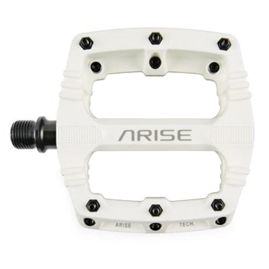 ARISE Xenon Mini Platform Pedals Body: Nylon Spindle: Cr-Mo 9/16 White Pair
