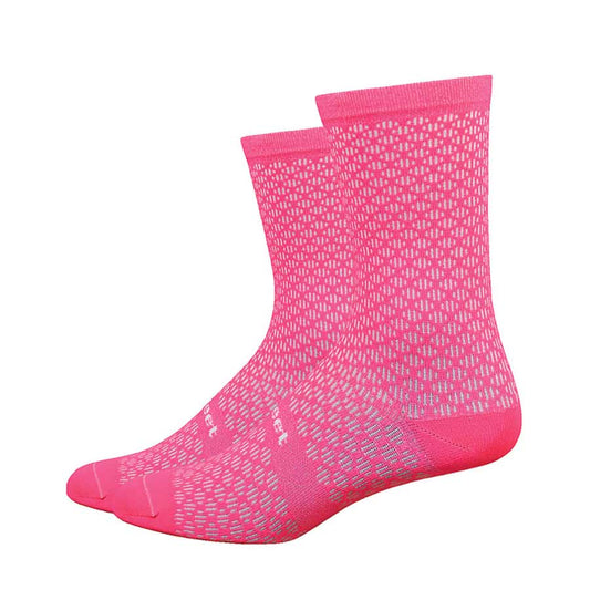 DeFeet Evo 6" Mont Ventoux Socks Flamingo Pink XL