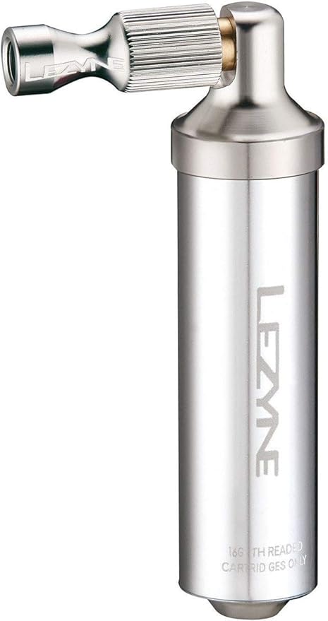 Lezyne, Alloy Drive Co2, Co² inflator, Silver, 46g, Includes 1 x 16g CO2 cartridge, Threaded
