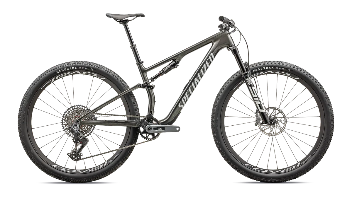 Epic 8 Expert - SRAM GX AXS, RockShox Select+ - Gloss Carbon/Black Pearl White / XS