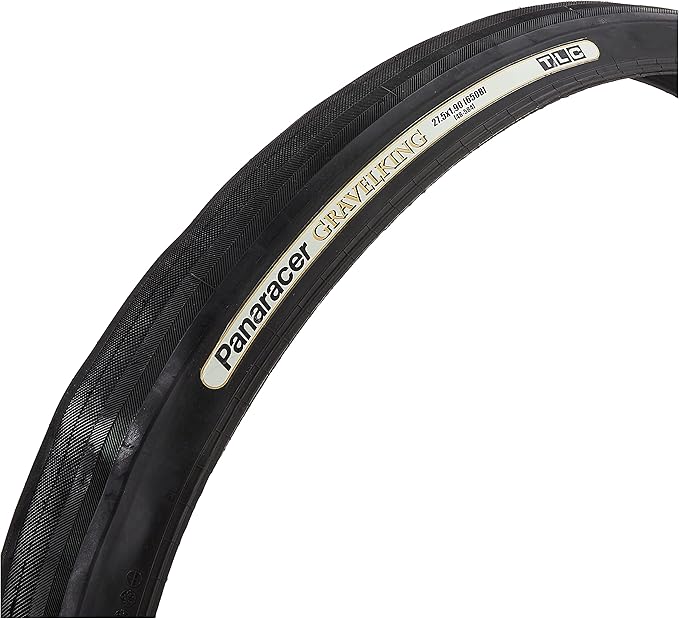 Panaracer GravelKing Slick Tire 27.5x1.9 (650B x 48mm) Folding Bead, Black Sidewall