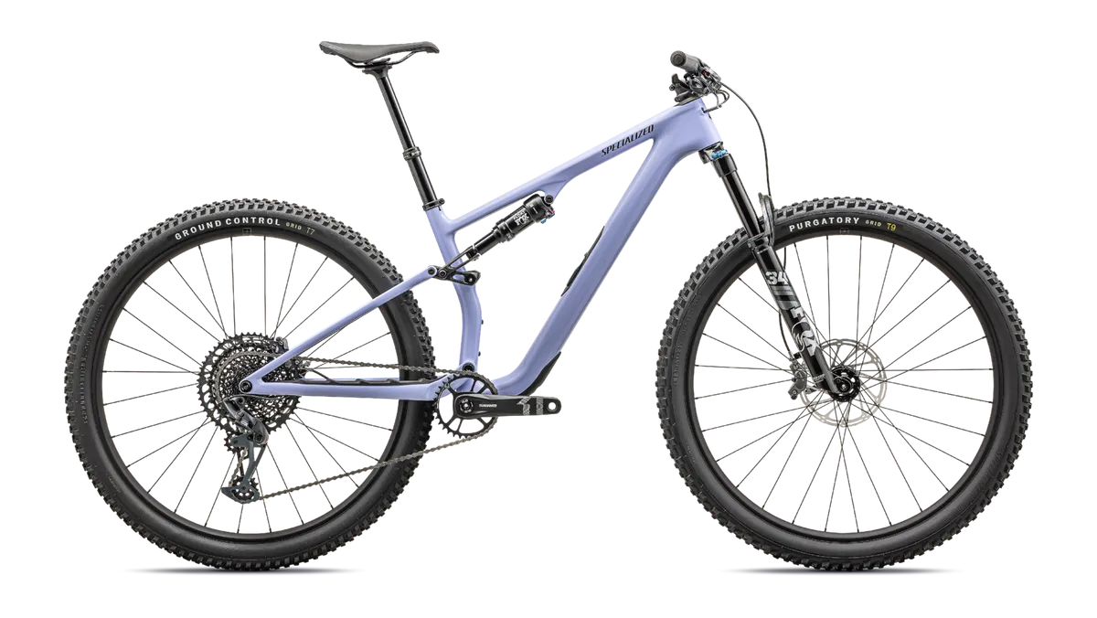 Epic 8 EVO Comp - SRAM GX Eagle, FOX Performance - Gloss Purple Inidigo/Midnight Shadow / XS