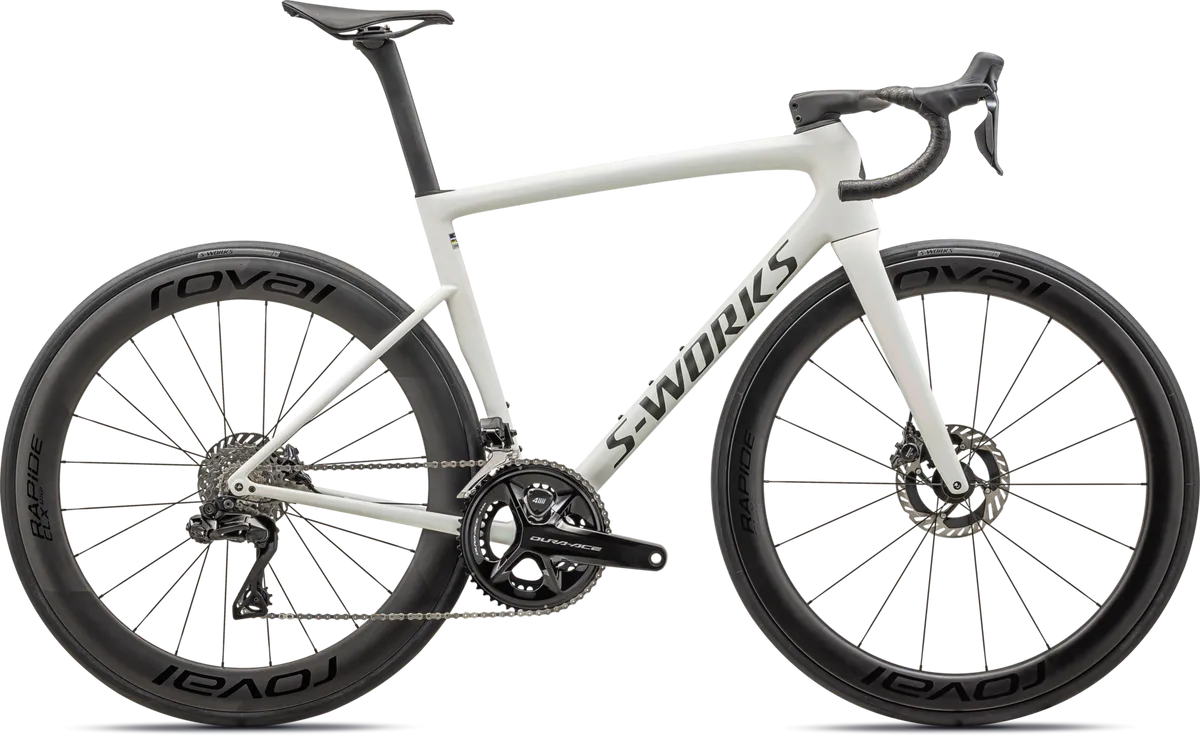 S-Works Tarmac SL8 - Shimano Dura-Ace Di2 - Satin Fog Tint / Green Ghost Pearl / Red Ghost Pearl Fade / 44