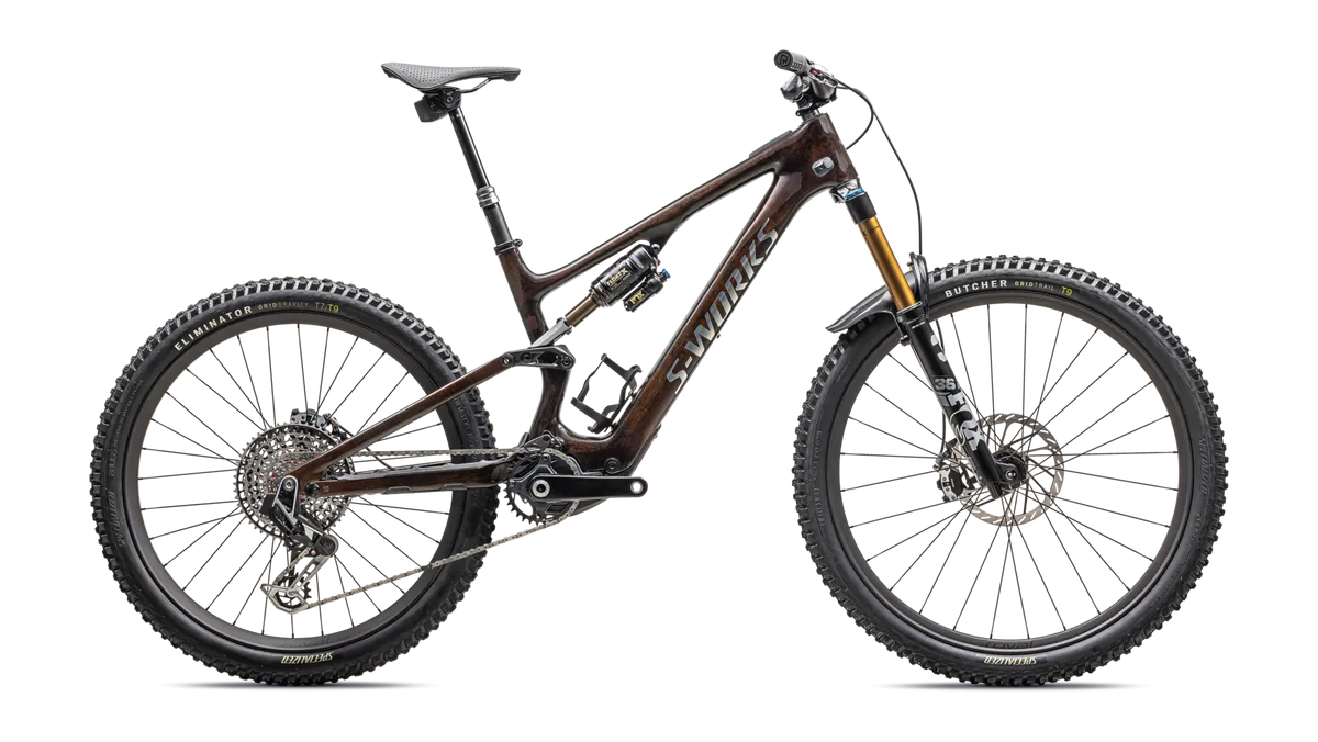 S-Works Turbo Levo SL 2 - Brown Tint / Gunmetal Impasto / Ashen Grey / Brushed Liquid Metal / S1