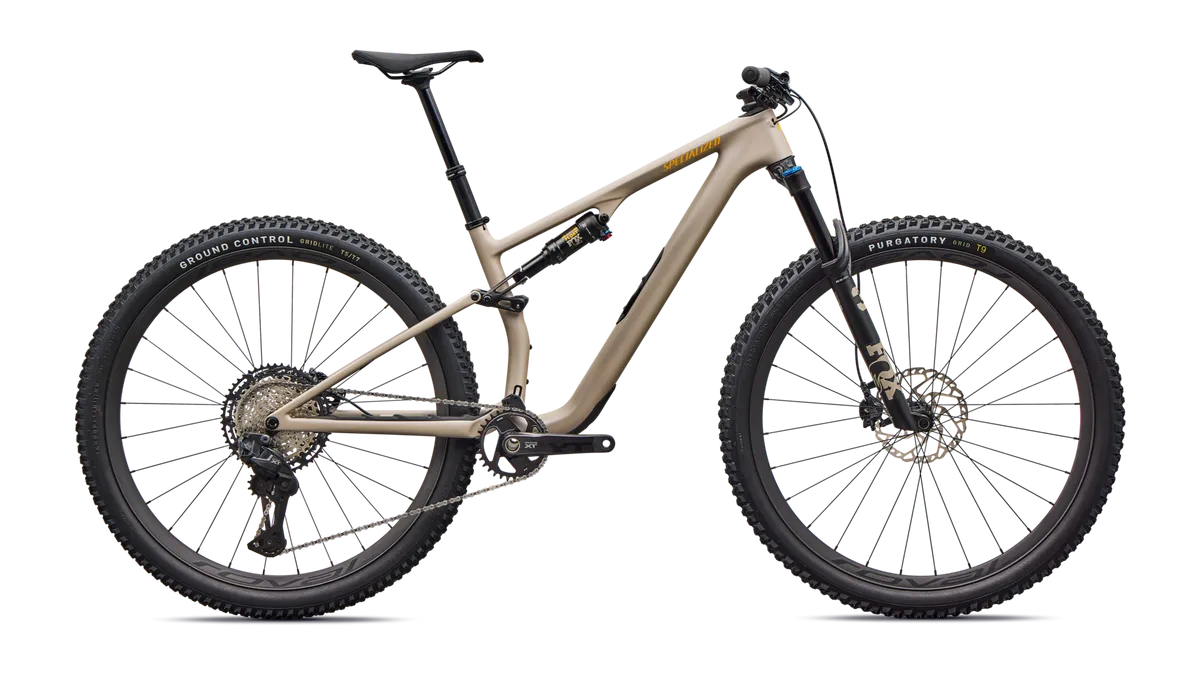 Epic 8 EVO Expert - Shimano XT Di2, FOX Performance Elite - Satin Sandstone Metallic / XS