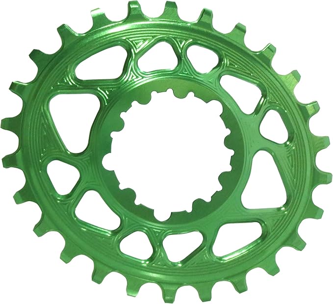 Oval SRAM DM (6mm Offset) Chainring, 32t - Grn