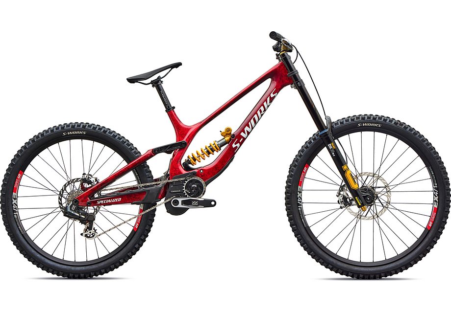 2027 Specialized Demo 11 S-Works Ltd Made In Racing Bike Gloss Red Tint Carbon / Silver Dust / White S4