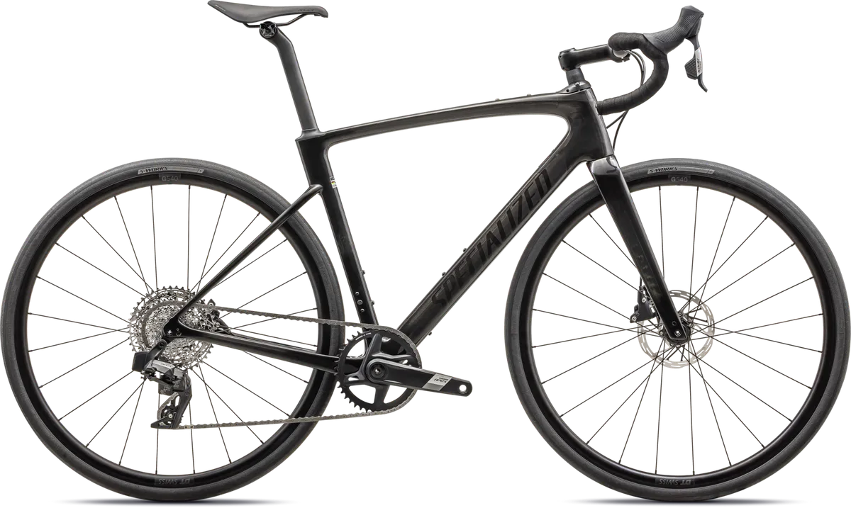 Roubaix SL8 Sport - SRAM Apex XPLR AXS - GLOSS CARBON/SMOKE / 44