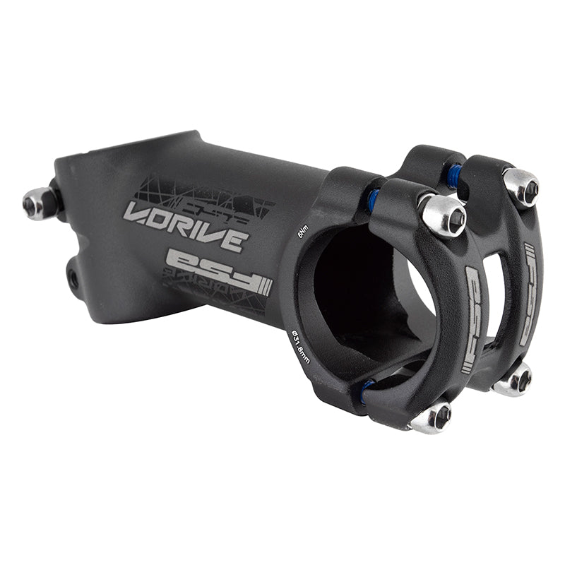 Full Speed Ahead V-Drive Stem - 80mm 31.8 clamp +/-17 1 1/8" Aluminum Black