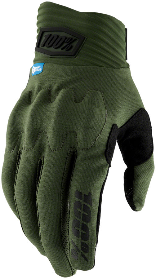 100% Cognito Smart Shock Gloves - Army Green Men's 2X-Large