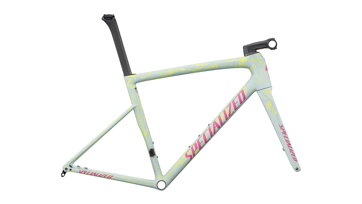 Tarmac SL8 Frameset - FACT 10R Carbon - Satin Ion Metallic / Sea Foam Strata / Rebel Pink / 44