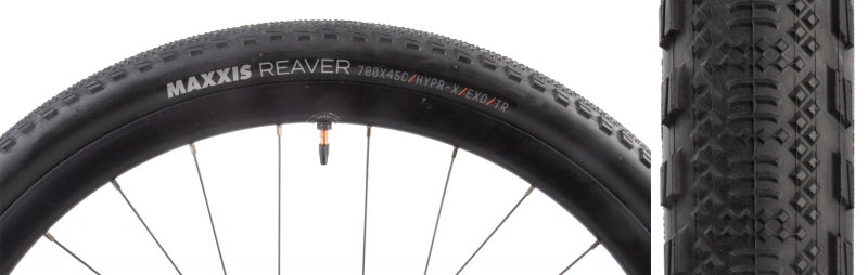Maxxis Reaver Tire - 700 x 45 Tubeless Folding Black HYPR-X EXO