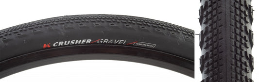 Kenda Crusher Tire - 700 x 50 Tubeless Folding Black Race Pace