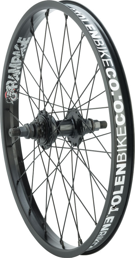 Stolen Rampage Rear Wheel - 20" 14 x 110mm Rim Brake LSD Cassette BLK Clincher