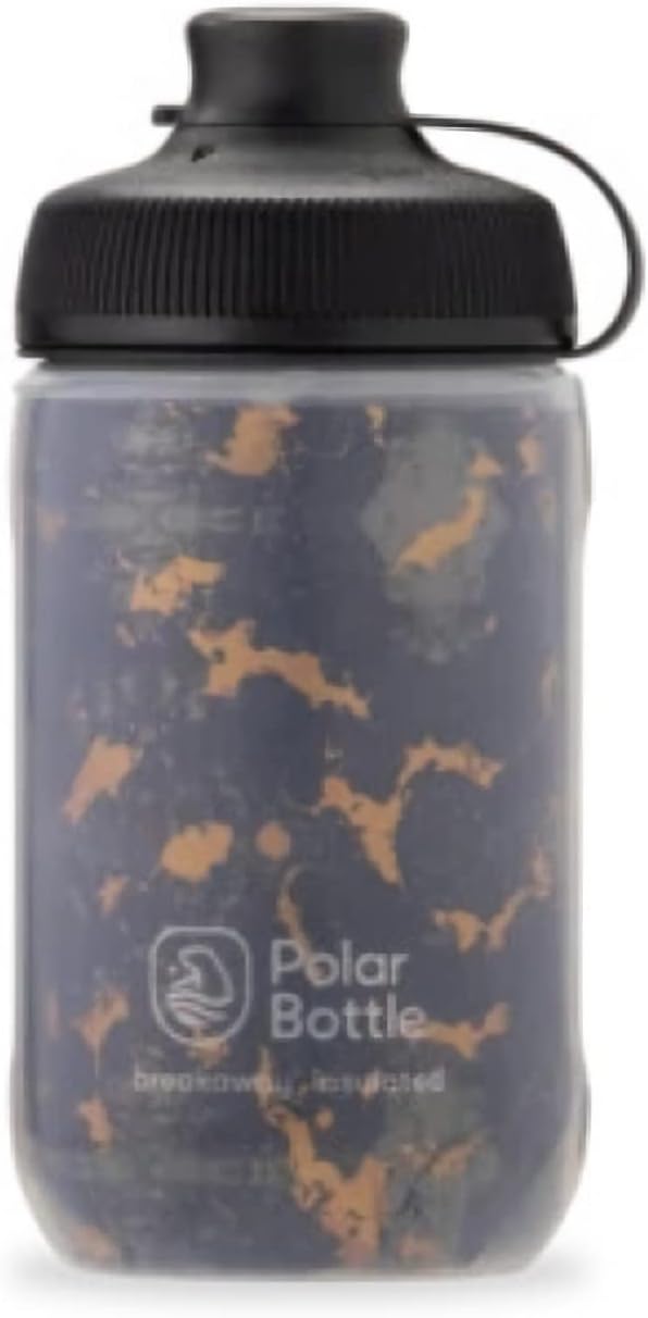 Polar Bottle, Breakaway Muck Insulated 12oz, Water Bottle, 350ml / 12oz, Charcoal/Copper