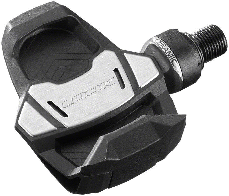 LOOK KEO Blade Carbon Ceramic Pedals - Single Sided Clipless Chromoly 9/16" BLK 53mm QF 12Nm