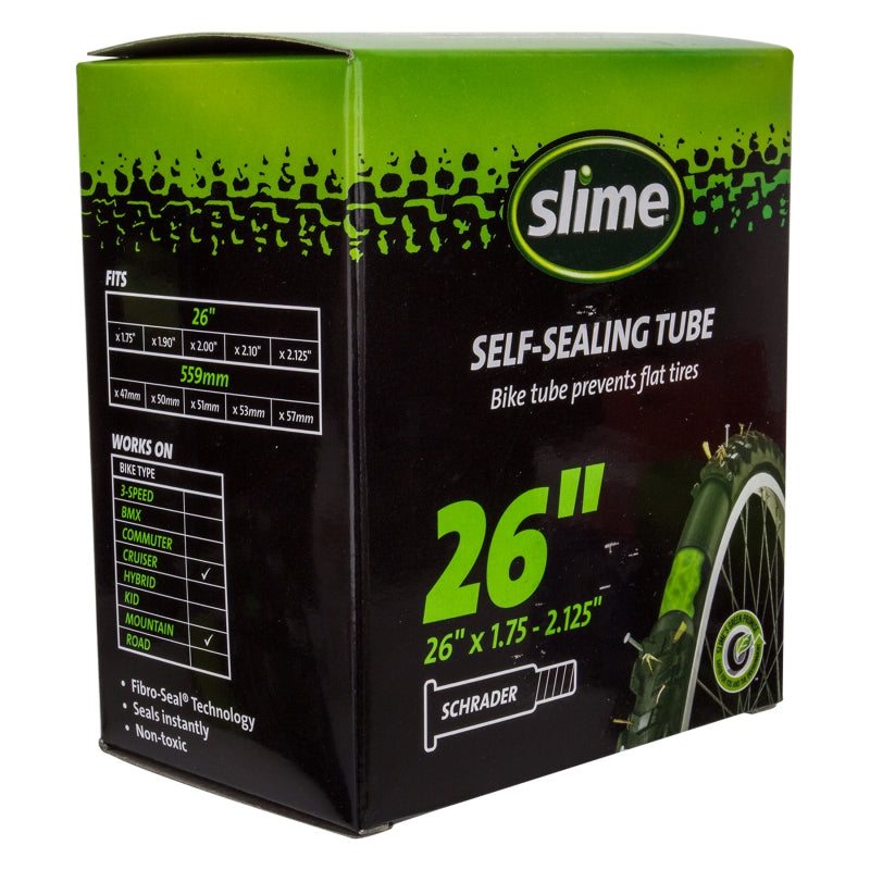 Slime Self-Sealing Tube - 26 x 1.75 - 2.125 Schrader Valve