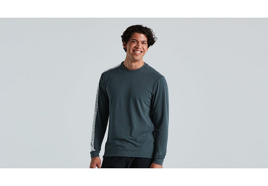 Specialized Trail Jersey Ls Men Cast Battleship Xs