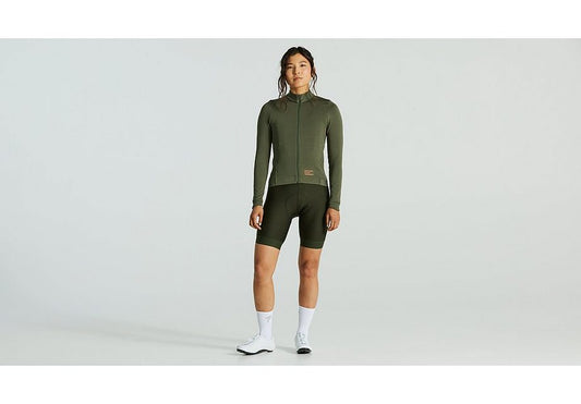 Specialized prime powergrid jersey ls wmn oak green xs