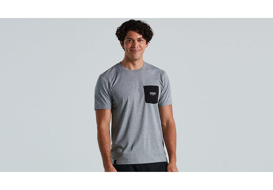 Specialized Pocket Tee Men Charcoal S