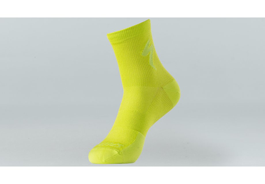 Specialized soft air mid logo sock hyper green m
