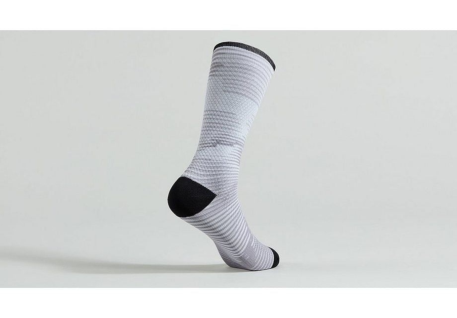 Specialized soft air tall sock silver blur l