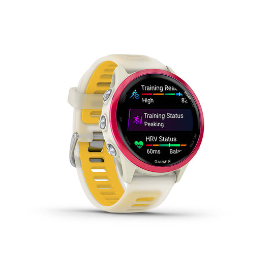 Garmin Forerunner 570 42mm Watch Watch Color: Bone Wristband: Translucent Bone/Mango - Silicone