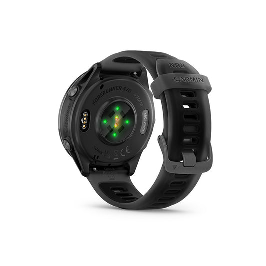 Garmin Forerunner 570 47mm Watch Watch Color: Slate Grey Wristband: Translucent Black/Black - Silicone