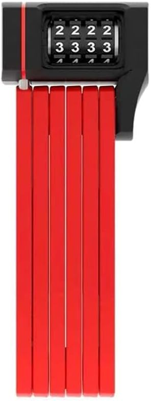 Abus BORDO 5700c Combination Folding Lock - 80cm, Red