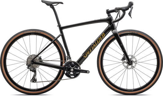 Diverge Comp Carbon - Shimano GRX - GLOSS OBSIDIAN/HARVEST GOLD METALLIC / 49
